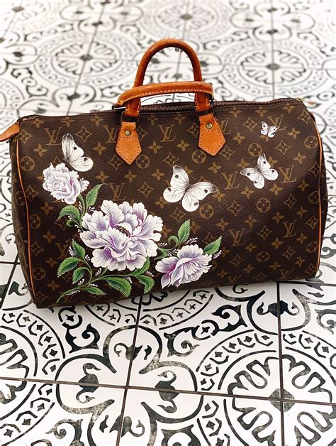 louis vuitton painting bags|Louis Vuitton bottle engraving.